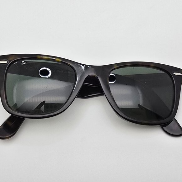 Ray-Ban RB2140 902 Wayfarer Tortoise Frame G-15 Green Glass Lens Sunglasses 50mm - Picture 10 of 13